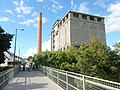 Ancienne brasserie vue du viaduc.