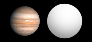 木星との大きさの比較