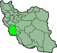 Letak Provinsi Khūzestān di Iran