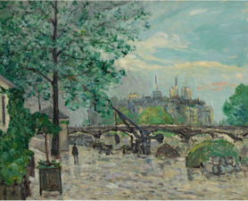 Le Port du Louvre après l'orage, 1909 Maxime Maufra Collection privée, Vente 2017