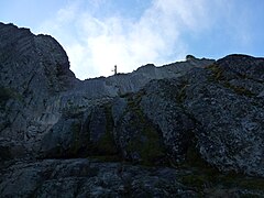 View from the base of the scrambling route up Pilot Rock