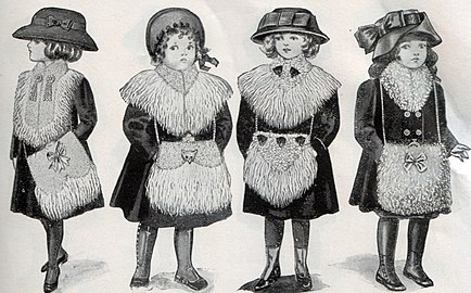 Tibetlamm-Muffe und Capekragen (The Fur House Max Neuburger & Co, New York, 1910)