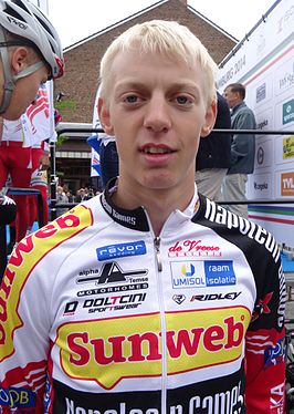 Michael Vanthourenhout vlak voor de Ronde van Limburg 2014.