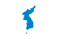 Post-2003 version showing the Korean Peninsula, Jeju Island, Ulleungdo, and the Liancourt Rocks