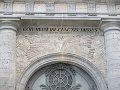 Cor meum ibi cunctis diebus (J'aurai toujours là mes yeux et mon cœur, en latin) citation de Dieu (variante)