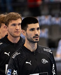 2023-11-26 Handball Bundesliga TVB Stuttgart - THW Kiel by mroptimax-12 (cropped).jpg