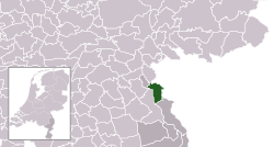 Ligging van Gennep-munisipaliteit in Limburg