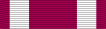 Width-44 crimson ribbon with two width-8 white stripes at distance 4 from the edges.