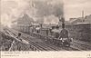 Two N class locomotives pull the Edinburgh Express circa 1900