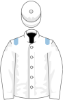 White, light blue epaulets