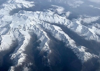 Adamellogruppe mit von links nach rechts Val Miller, Valle di Salarno, Valle Adamè und Val di Fumo