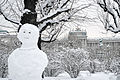 Snowwoman in Vienna (Hofburg, February 2013)