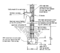 Sketch of typical foundation layout for sloping ground.