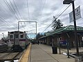 A Center City-bound train stops at Langhorne station in February 2019