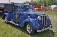 Ford V8 Pilot pick-up. This one has non original US Ford hubcaps.