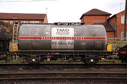 Ex- BR tank wagon used for brake testing.