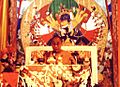 Le dalaï-lama conférant l'initiation de Kalachakra à Bodh Gaya, en Inde, en décembre 1985