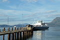 Ferry crossing of Tysfjord (Bognes dock), the only remaining ferry on E6