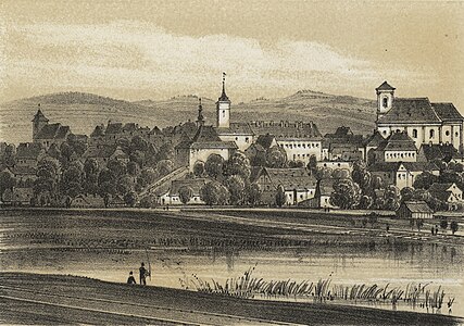 Zábřeh en 1845, par Ludwig Förster.