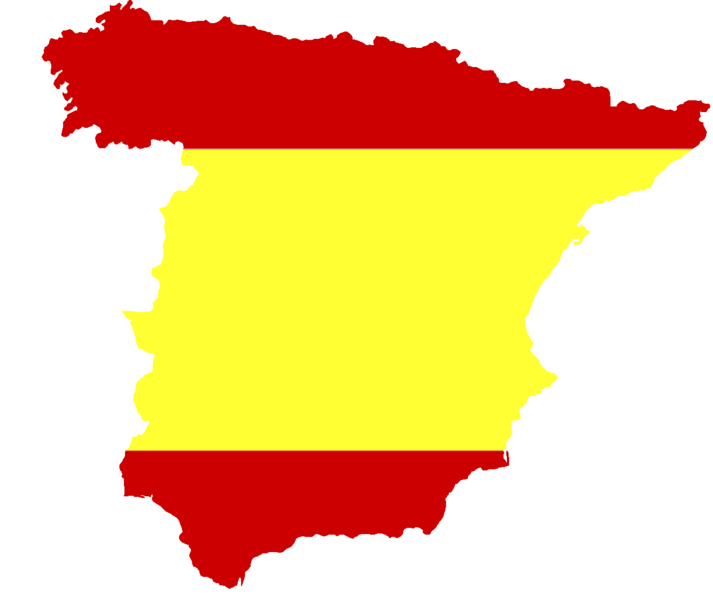 File:Silhouette Spain with Flag.png