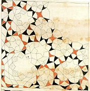 Design of a muqarnas quarter vault from the Topkapı Scroll