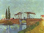 Vincent van Gogh: Bron vid Arles, 1888