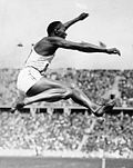 Owens bei Olympia 1936