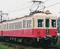 当路線のモハ100形は高松琴平電気鉄道に譲渡され、750形として使用された。 （農学部前駅付近 1999年11月）