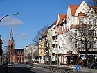 Schmiljanstraße mit Blick auf den Friedrich-Wilhelm-Platz