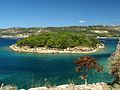 View of the islet of Leon, from the Venetian fortifications on the islet of Souda, within Souda Bay.