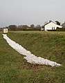 entre Sambeek et Vortum Mullem, fossé avec la fonte des neiges