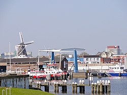 Skyline of Delfzijl in 2011