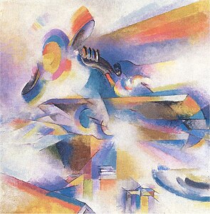 Airplane Synchromy in Yellow-Orange, 1920, Metropolitan Museum of Art