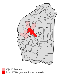 Map - NL - Emmen - Wijk 11 Emmen - Buurt 07 Bargermeer industrieterrein.svg