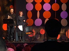 Nick Offerman and Megan Mullally (12166210066).jpg