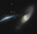 Arp 283 (NGC 2798 und NGC 2799)