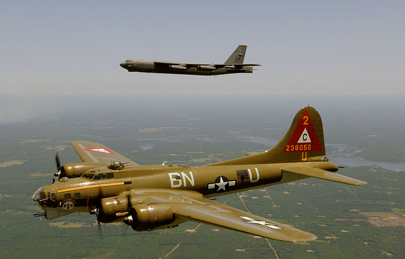 File:B17g and b52h in flight.jpg