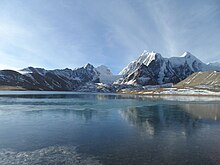 Gurudongmar Lake, Sikkim, India. See also:Tourism in North East India.