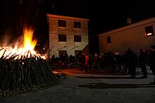 fuoco di Natale a Cerasuolo