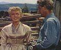 Shane (Alan Ladd) eta Marian Starrett (Jean Arthur)