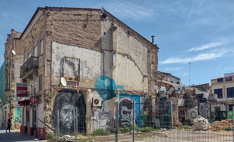 File:Pintada mural de Camarón de la Isla en el Barrio del Cabanyal (Canañal) de Valencia.jpg