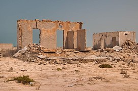 Stone wall remnants in Al Mafjar