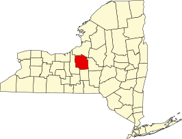 Locatie van Onondaga County in New York