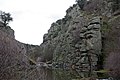 El Adaja en un cañón al atravesar la sierra de Ávila, antes de Mingorría.