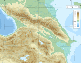 Map showing the location of Sarıkamış-Allahuekber Mountains National Park