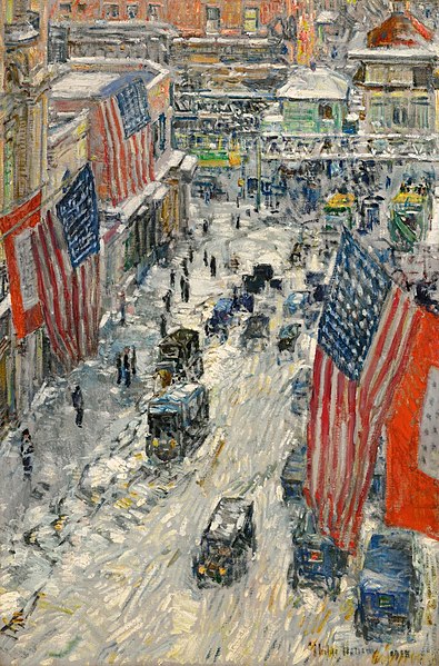 File:Flags on 57th Street, Winter 1918 .jpg