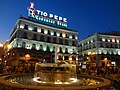 Puerta del Sol, Madrid, Tio Pepe Neon Advertisment ' photographed at Sunset