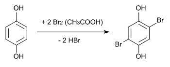 Herstellung von 2,5-Dibromhydrochinon