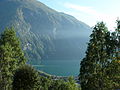 August 2008: Der Årdalsfjord bei Øvre Årdal