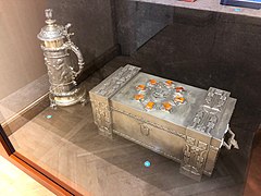 EuroBasket 1938 Women and EuroBasket 1939 trophies